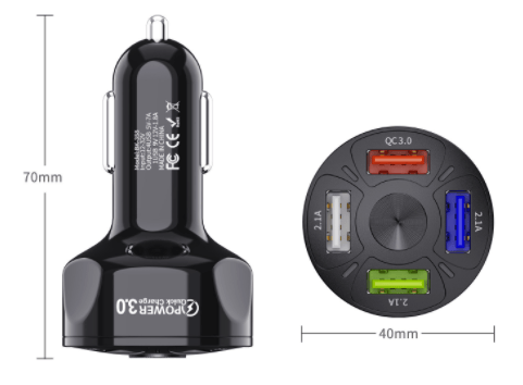 4-IN-1 charging port for car
