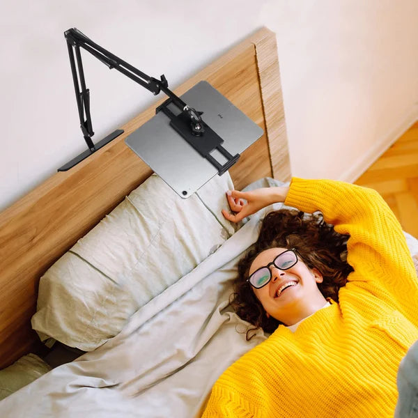 Hidden Bedside Retractable Phone and Tablet Holder
