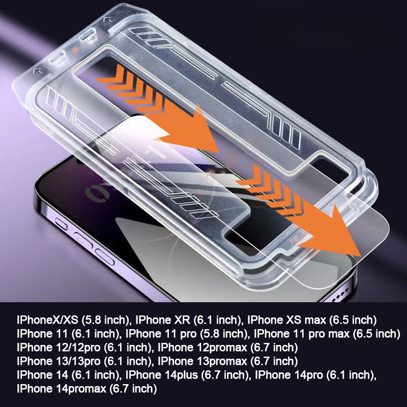 selected phones Tempered Anti-Peeping Screen Film with Easy Installation Tool