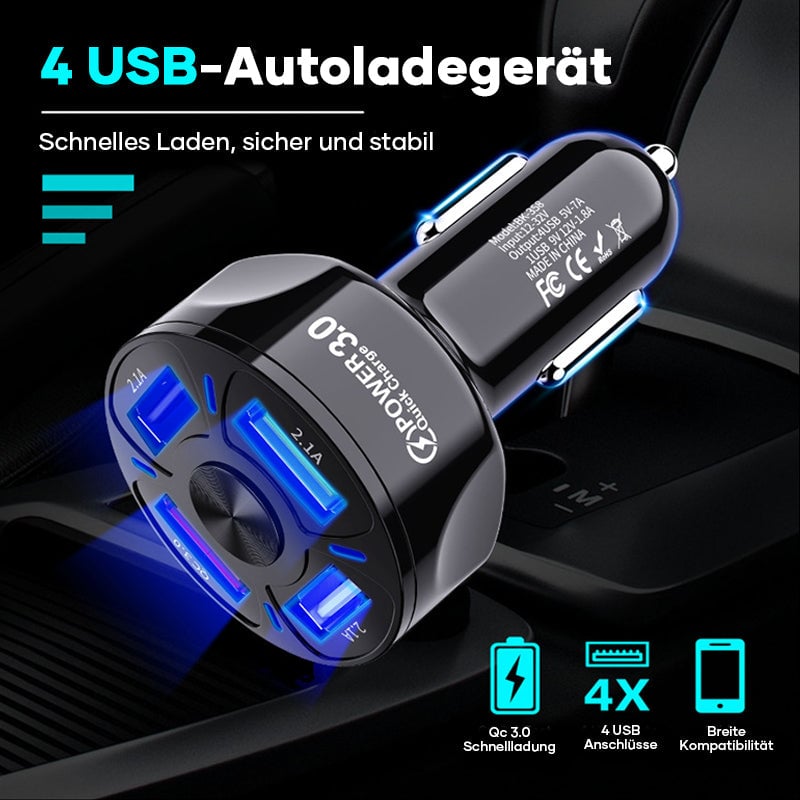 4-IN-1 charging port for car