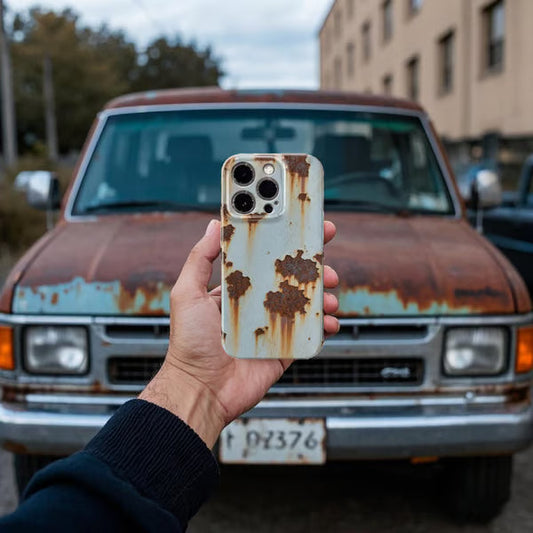 rusty cell phone case