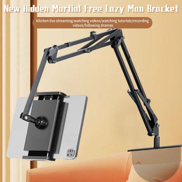 Hidden Bedside Retractable Phone and Tablet Holder