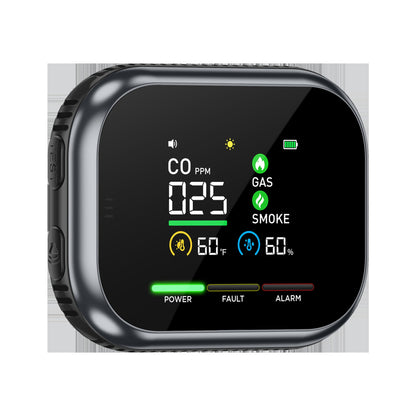 Portable Multi-Gas Alarm with LCD Display and Battery Backup