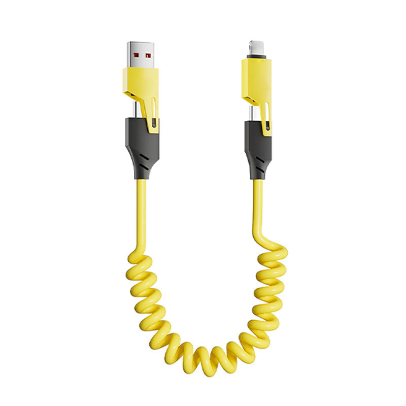 4 in 1 Spring charging Cable