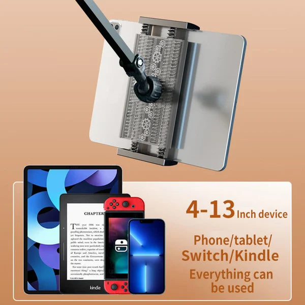 Hidden Bedside Retractable Phone and Tablet Holder