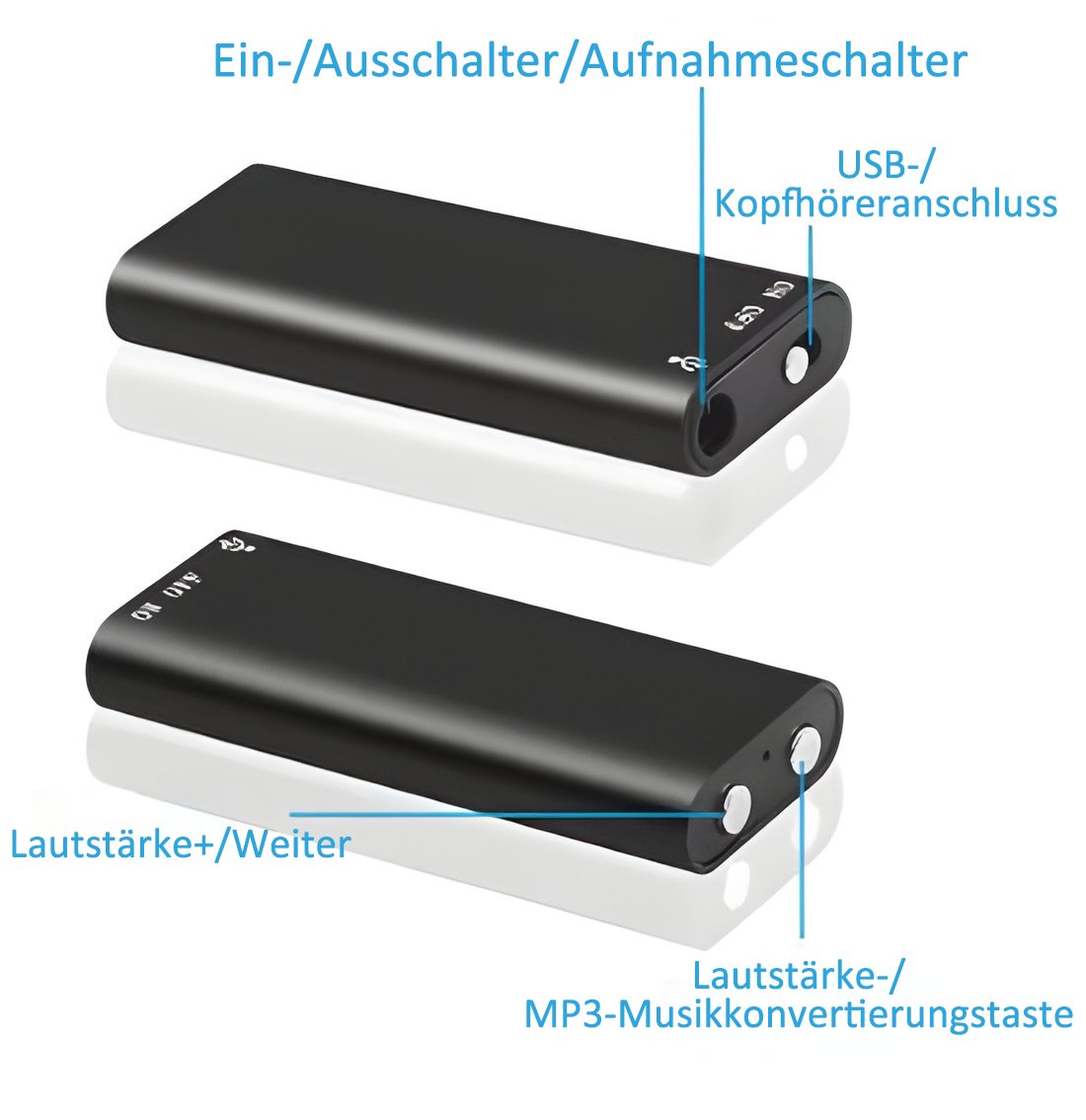 Mini Voice Recorder Smart Sound Capture, Compact and Easy to Use, Long Battery Life