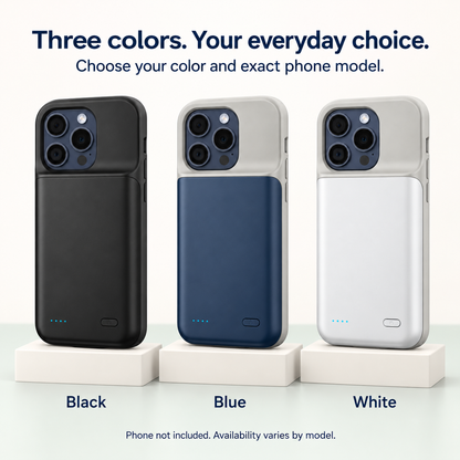Battery Case for selected phones with LED Power Indicator