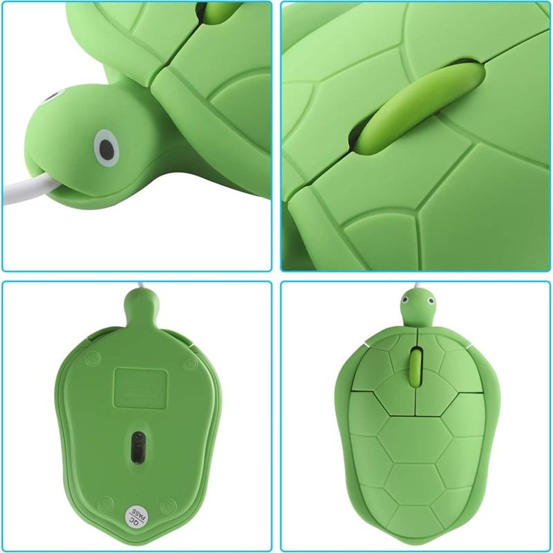 Cute Turtle Cartoon Wireless Mouse Laptop - Mause