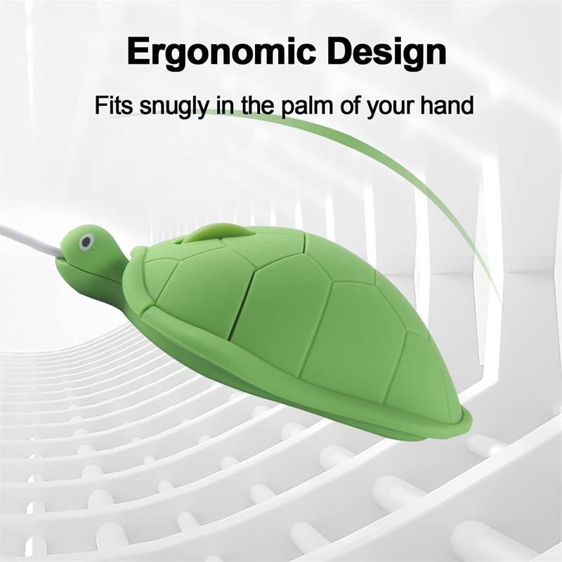 Cute Turtle Cartoon Wireless Mouse Laptop - Mause