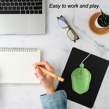 Cute Turtle Cartoon Wireless Mouse Laptop - Mause