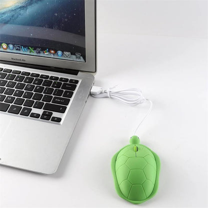Cute Turtle Cartoon Wireless Mouse Laptop - Mause