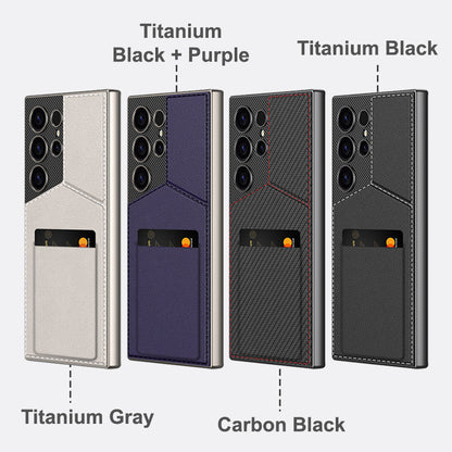 Slim Synthetic Leather Magnetic Case for selected compatible devices phones S23/ S24 Ultra