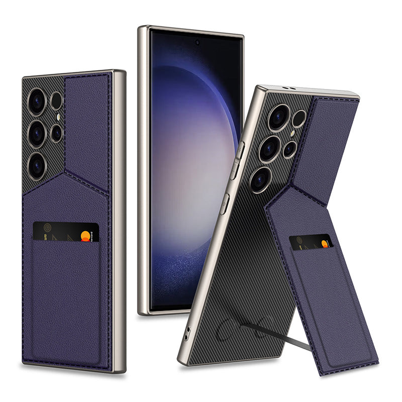Slim Synthetic Leather Magnetic Case for selected compatible devices phones S23/ S24 Ultra