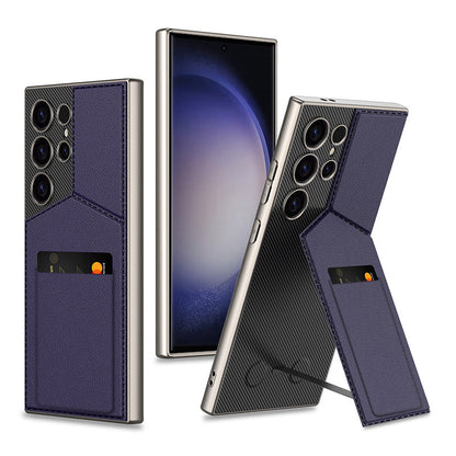 Slim Synthetic Leather Magnetic Case for selected compatible devices phones S23/ S24 Ultra
