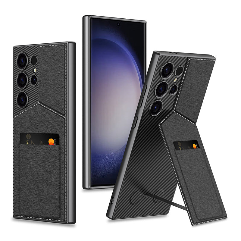 Slim Synthetic Leather Magnetic Case for selected compatible devices phones S23/ S24 Ultra