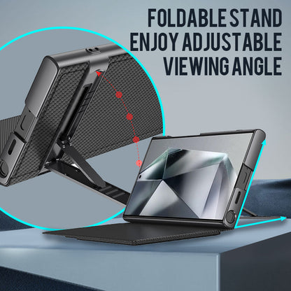 Folding Stand Phone Case with Card Holder for selected compatible devices phones S24Ultra