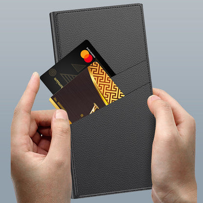Folding Stand Phone Case with Card Holder for selected compatible devices phones S24Ultra