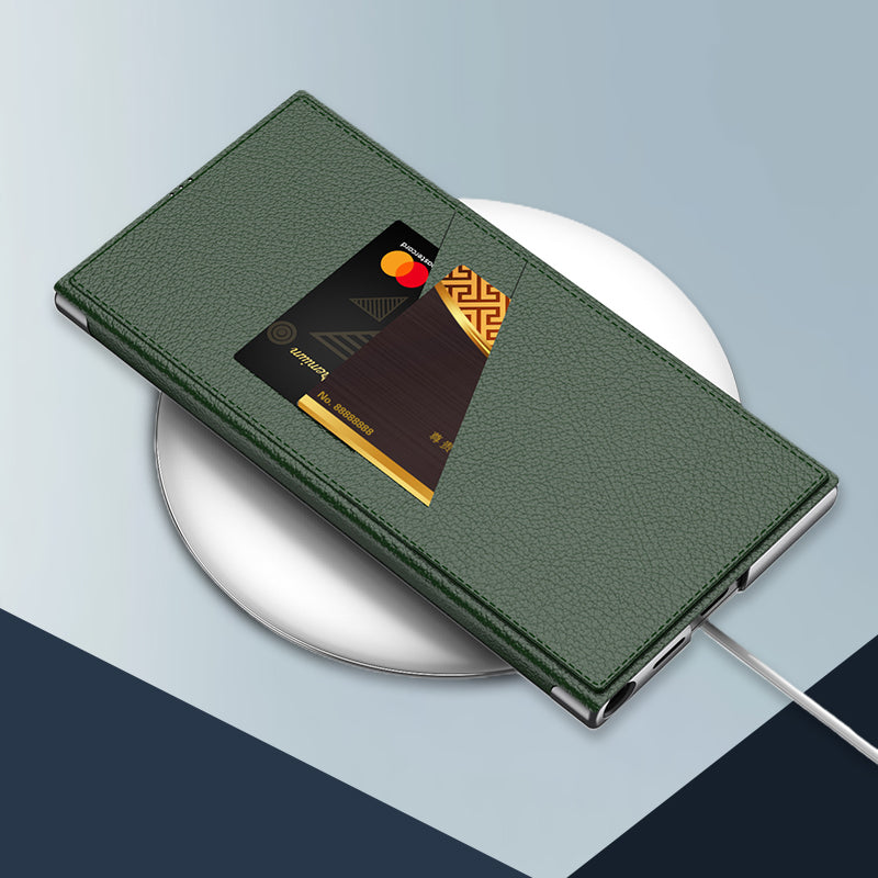 Fashion Flip Ring Stand Phone Case with Card Holder