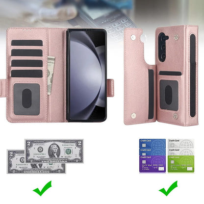 Multifunctional Leather Case for selected compatible devices phones Z Fold 3/4/5