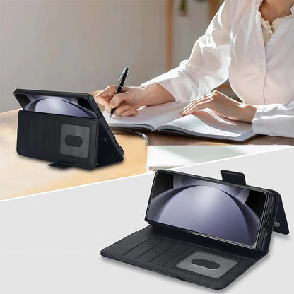 Multifunctional Leather Case for selected compatible devices phones Z Fold 3/4/5