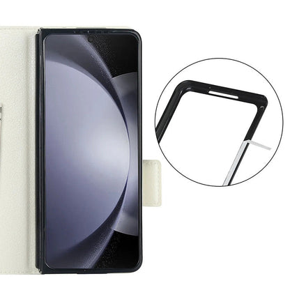 Multifunctional Leather Case for selected compatible devices phones Z Fold 3/4/5