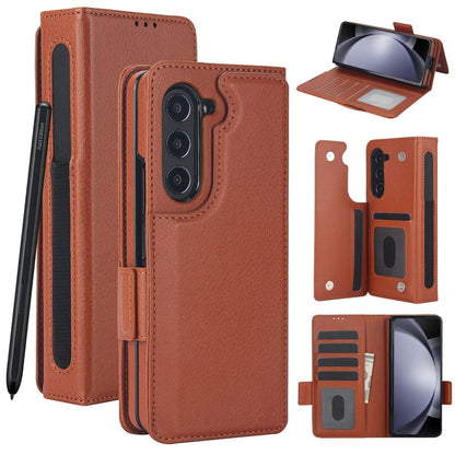Multifunctional Leather Case for selected compatible devices phones Z Fold 3/4/5