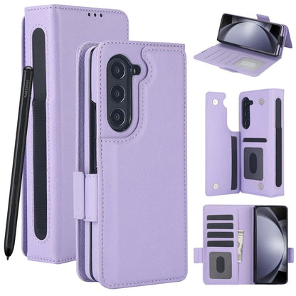 Multifunctional Leather Case for selected compatible devices phones Z Fold 3/4/5