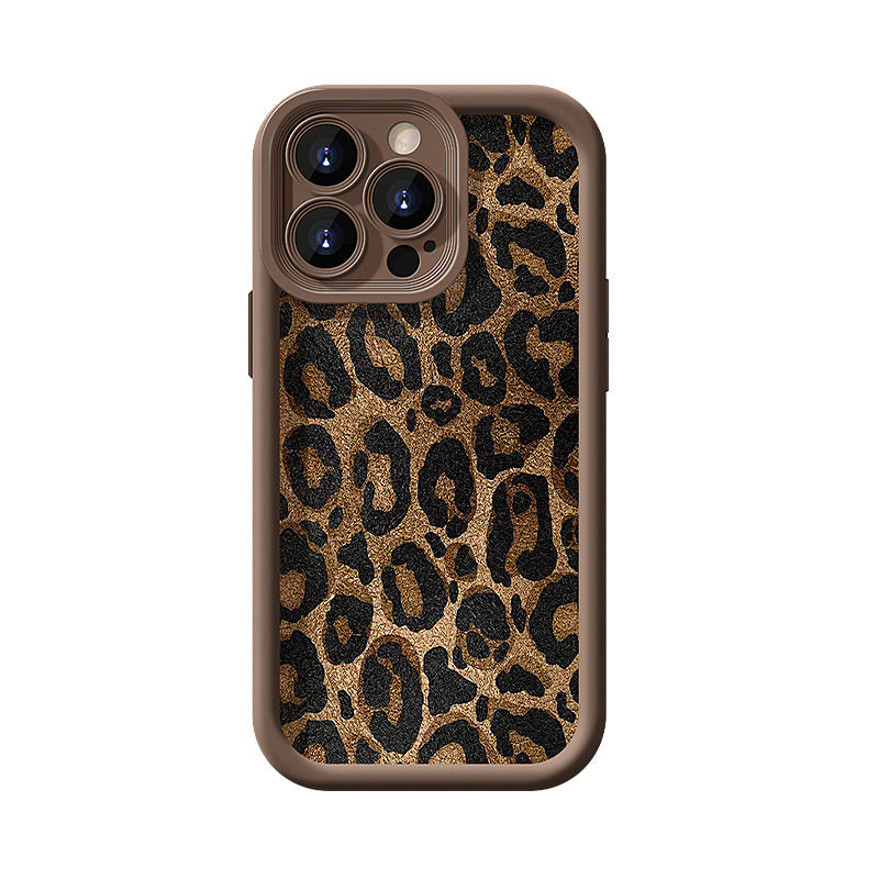 Leopard Print selected phones Case with Lanyard