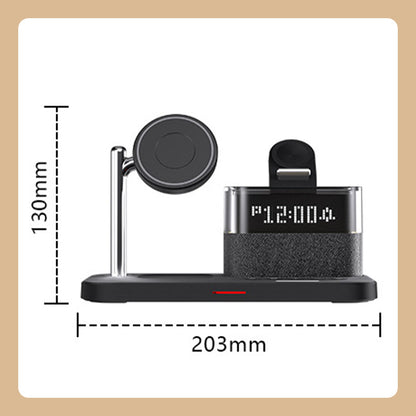 3-in-1 Wireless Charging Station with Alarm Clock