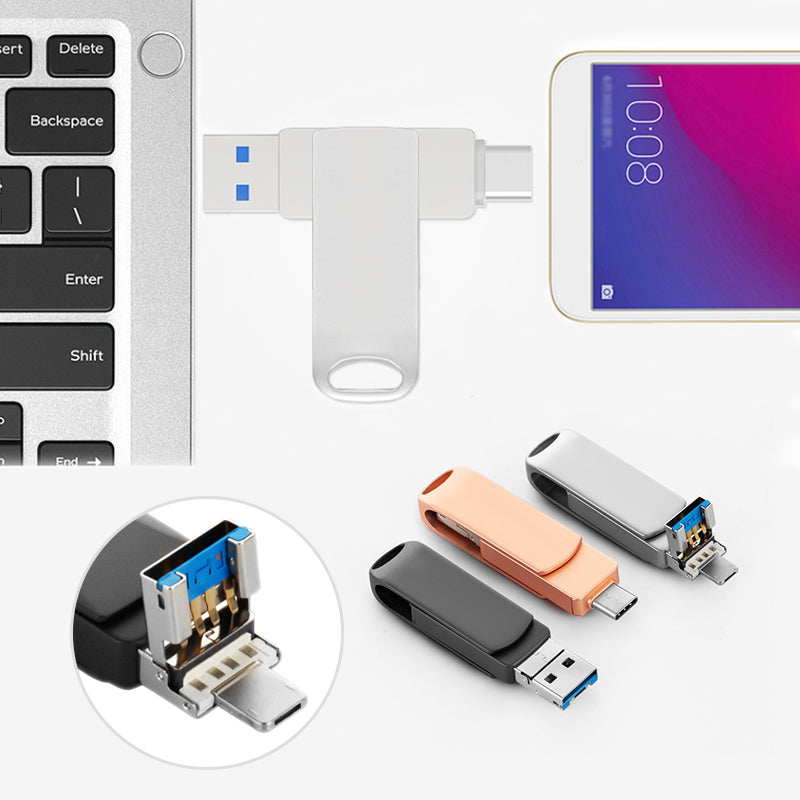 4-in-1 Multi-Interface Flash Drive (Phone/PC