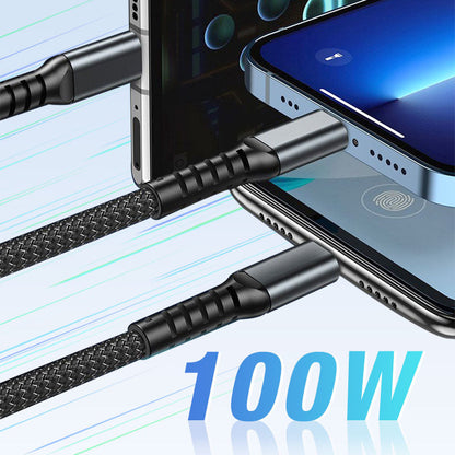 Transparent Luminous 3-in-1 charging Cable