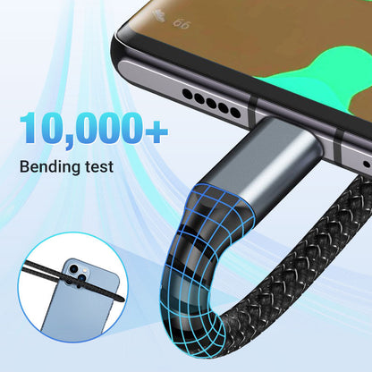 Transparent Luminous 3-in-1 charging Cable