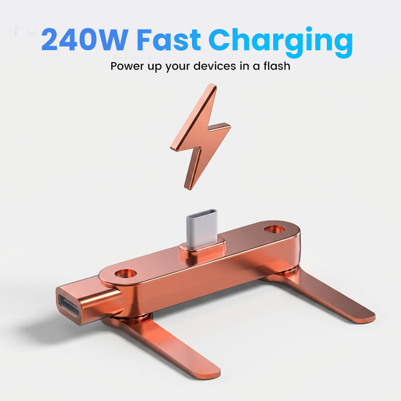 charging Adapter with 360 Foldable Phone Stand