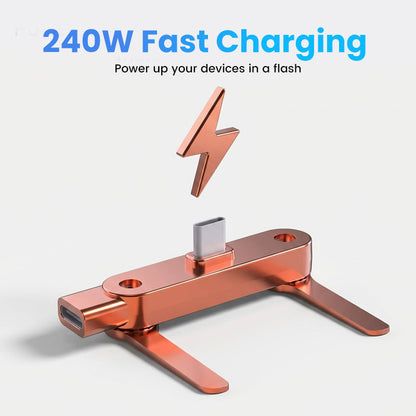 charging Adapter with 360 Foldable Phone Stand
