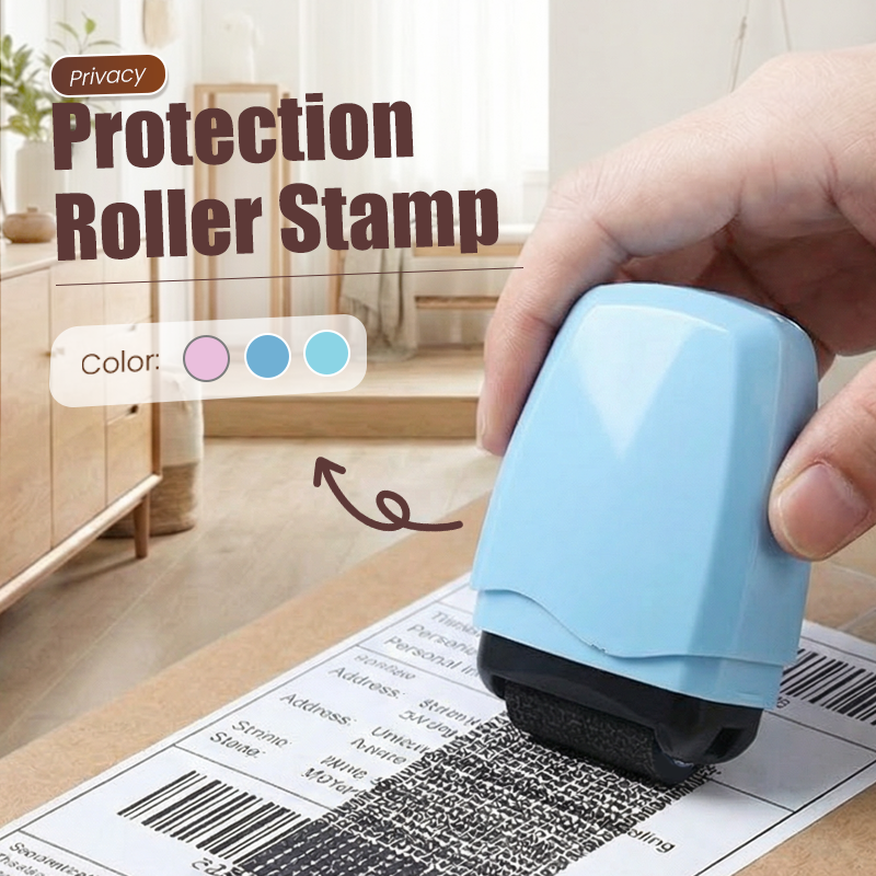 Privacy Roller Stamp Hide personal info easy-use. No shredding needed. Refillable and portable