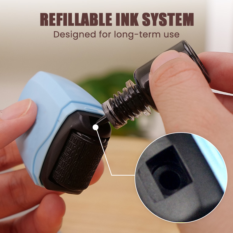 Privacy Roller Stamp Hide personal info easy-use. No shredding needed. Refillable and portable