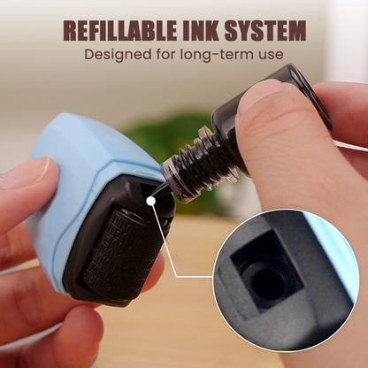 Privacy Roller Stamp Hide personal info easy-use. No shredding needed. Refillable and portable