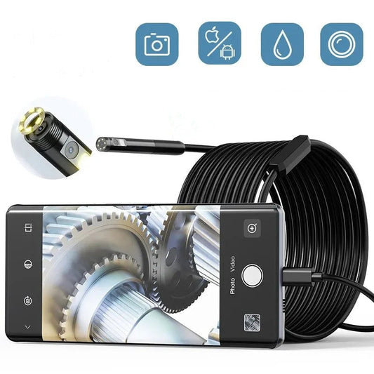 water-resistant Borescope Camera with Adjustable Light
