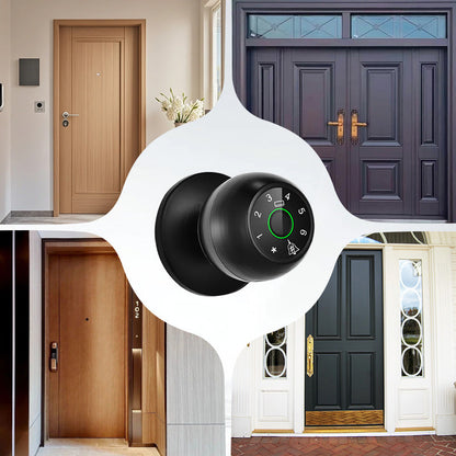 Spherical Multi-Unlock Smart Fingerprint Lock