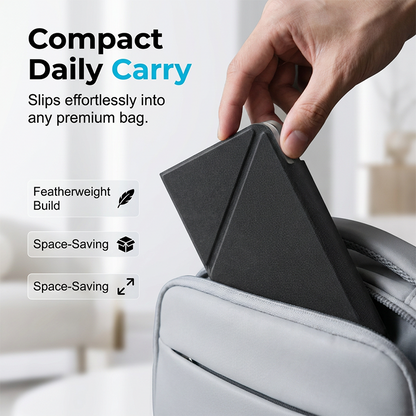 Ultra-Slim Folding Keyboard with Integrated Touchpad and Stand