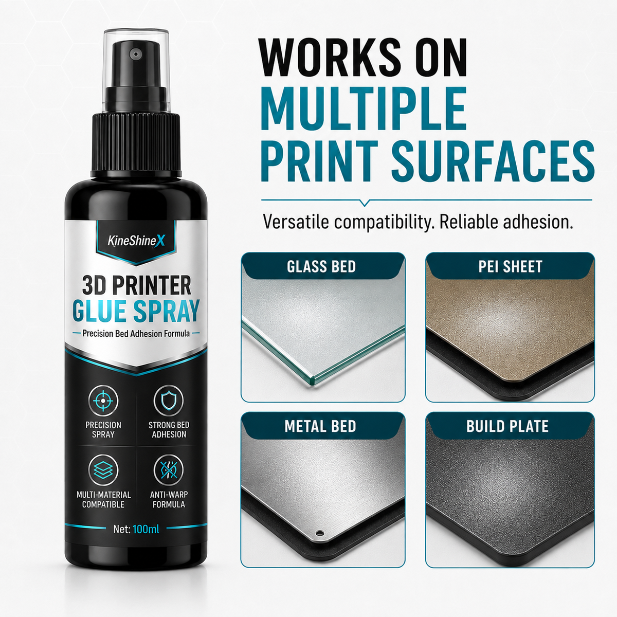 3D Printer Bed Adhesive Spray Helps Reduce Warping and Promote First