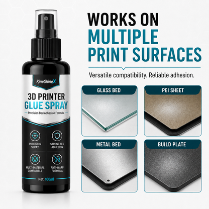3D Printer Bed Adhesive Spray Helps Reduce Warping and Promote First