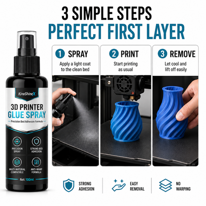 3D Printer Bed Adhesive Spray Helps Reduce Warping and Promote First