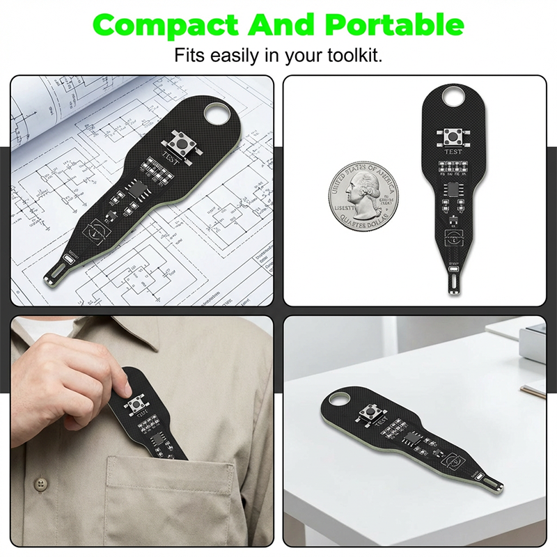 Electromagnetic Induction Circuit Tester LED Inductor Testing Pen for Phone Motherboard Repair