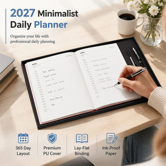 Minimalist Daily Planner Notebook