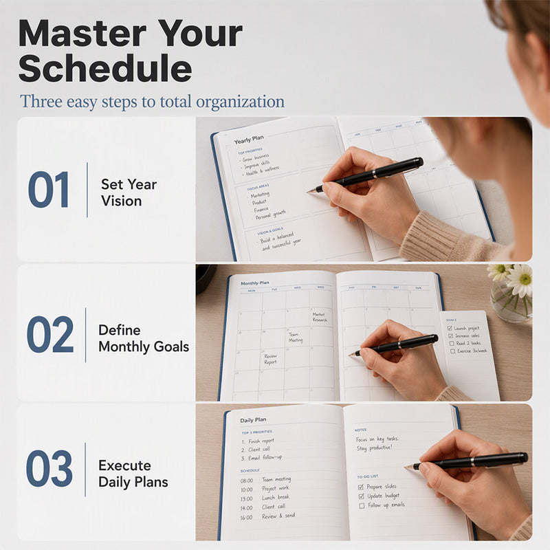 Minimalist Daily Planner Notebook