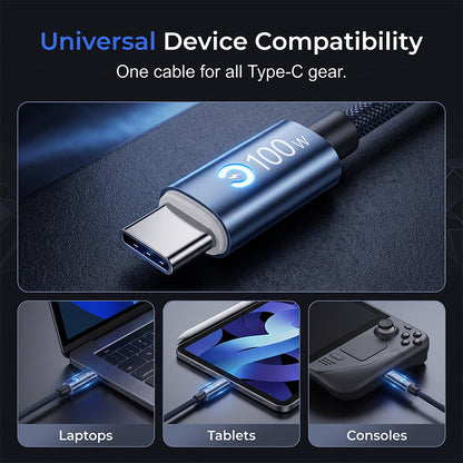 Charge Any Device easy-use! 100W Braided Cable